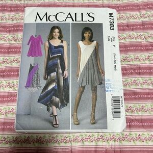 McCall’s M7383 pattern xsm - sm- med- Misses knit pullover dress- uncut